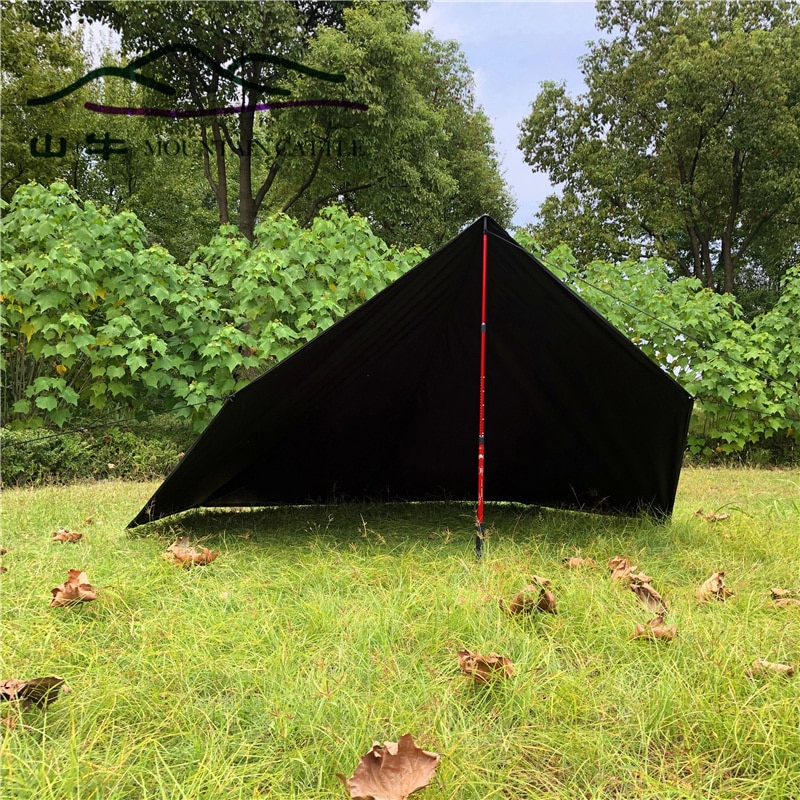 Cheap Goat Tents Ultralight Camping Pyramid Tent 3 4 Person 210T Large Rodless Teepee Tents for Family Team Outdoor Backpacking Camping Hiking Tents 